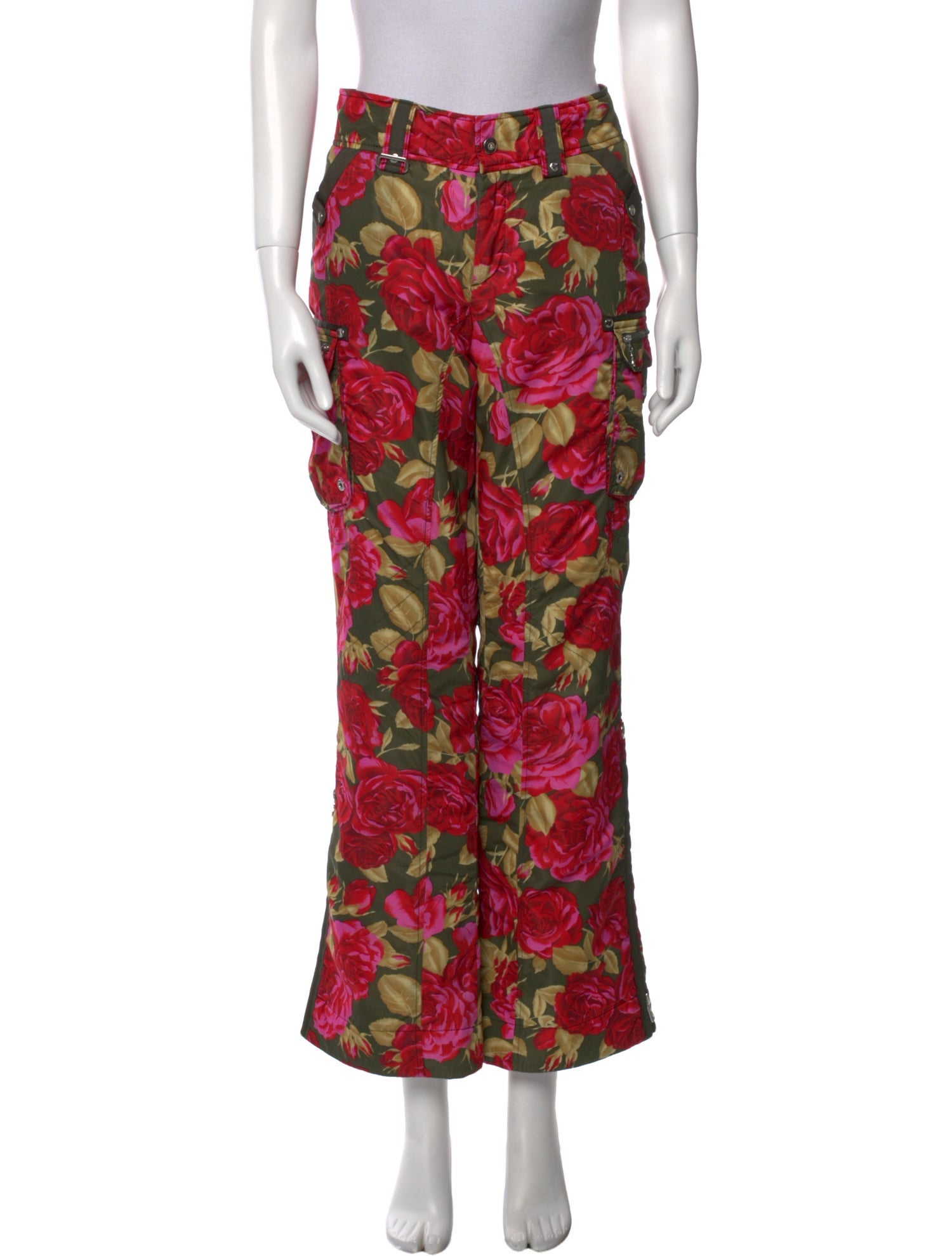 Bogner Floral Print Wide Leg Pants